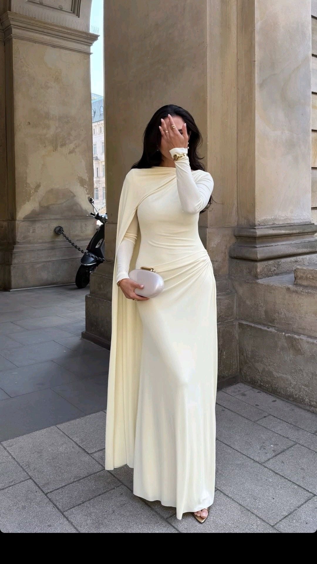 Moonstone drape